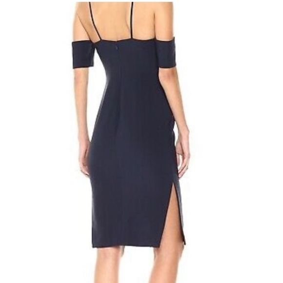 LIKELY, Navy off the shoulder dress, size 6 - Picture 6 of 10